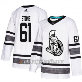 Män Ishockey Ottawa Senators tröja Mark Stone 61 Vit 2019 All-Star Adidas Authentic